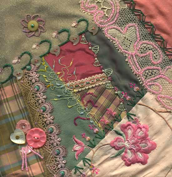 crazy quilt block