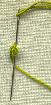 step by step illustration of how to do oyster stitch 