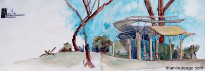 Urban Sketch of Botanic Gardens Canberra