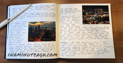 Travel journal tip 1 Print on demand photos in travel journal