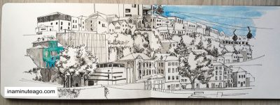 USK Symposium 2018 Porto hillside sketch